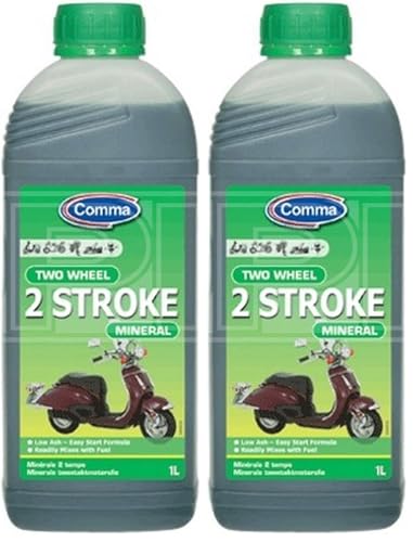Image of Comma TST1L Two Wheel 2 Stroke Mineral, 1 Liter, Black (Pack of 2)