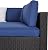 Kinsunny Outdoor Cushion Covers for Patio Furniture 7 Piece Set, Replacement Cushion Slipcovers for Rattan Sectional Couch, Patio Seat Covers with Zipper, Water Resissant, Only Cover, Dark Blue