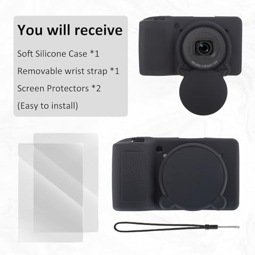 Funda de silicona Ricoh GR IV carcasa protectora con protector pantalla GR4 6