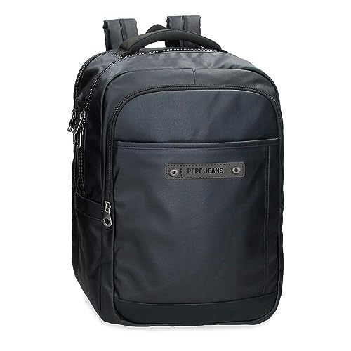 Pepe jeans Hatfield Mochila para Portátil 15,6" Negro 31x44x15 cms Poliéster 20,46L