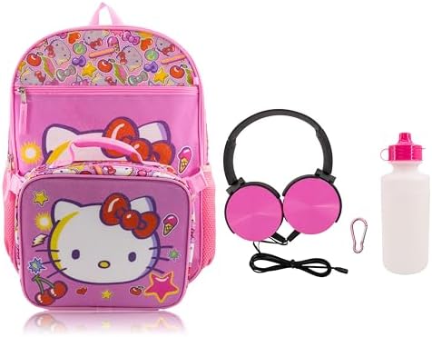 Sanrio Hello Kitty Backpack With Lunch Box for Kid...