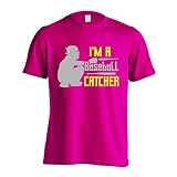 [アートワークスコウベ] 野球 Tシャツ 半袖 練習着 ドライ I'M A CATCHER ユニセックス S トロピカルピンク