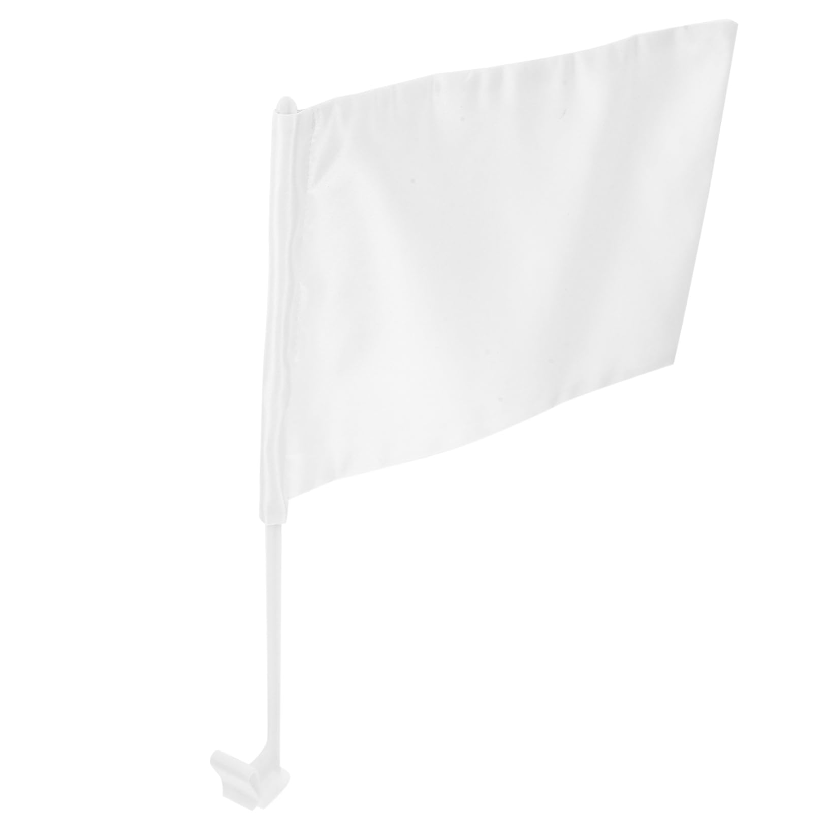 5 Stück Weiße Diy Auto Flagge für Wärmedruck Blanko Doppel Seiten Fahne Vielseitige Dekoration für Garten Party und Fahrzeug