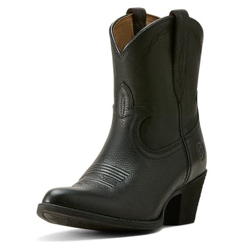 Ariat Womens Maggie Embroidered Pointed Toe Casual Boots Ankle Mid Heel 2-3