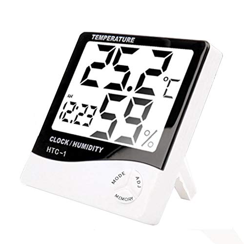 MagiDeal Digital Indoor Hygrometer Monitor Temperature and Humidity Meter Room Thermometer for Home Office, Min/Max Records