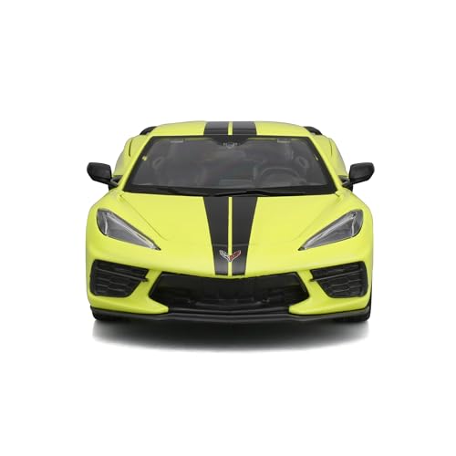 Bburago Maisto 1:24 Chevrolet Corvette Stingray Z51 1970 Amarillo miniatura 5