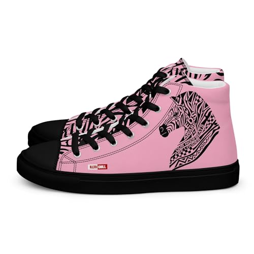 ILLTOCHILL EDS Awareness Sneakers Zebra High Top Shoes Ehlers Danlos Support Footwear Rare Disease Community Style Unisex