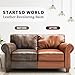 STARTSO WORLD Leather Recoloring Balm, Black Leather Repair Kit for Furniture, Leather Dye, Leather Color Restorer for Couches, Leather Couch Paint | Repair, Restore Faded & Scratched Leather