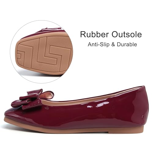 Image of Dear Time Women's Casual Foldable Ballet Flats Square Toe Ballerina Flats Shoes Comfortable