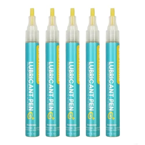 Image of Lubrication Oil Pen, Precision Oiler Pen for Metal Tool Maintenance, Machine Lubricant, Lubrication with Pen-Tip Precision, Controlled Flow, Prevent Corrosion, Ideal for Tights Spaces, 5 Pack