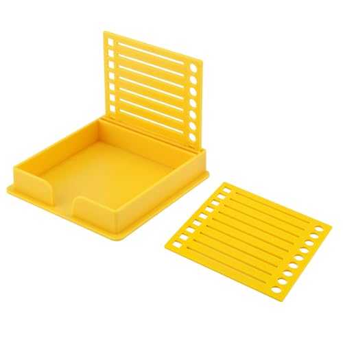 Plantilla para Notas Adhesivas, Soporte Notas Adhesivas con Plantilla Dibujo de Recuadro Organizador Blocs Autoadhesivos para Escritorio Oficina Hogar Útiles Escolares (Amarillo) Plantilla para Notas Adhesivas, Soporte Notas Adhesivas con Plantilla Dibujo de Recuadro Organizador Blocs Autoadhesivos para Escritorio Oficina Hogar Útiles Escolares (Amarillo)