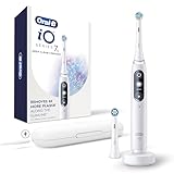 Oral-B iO Deep Clean + Protect Rechargeable Electric Toothbrush, White with a iO Series 7 Toothbrush, 2 Replacement Brush Heads, and a Charging Travel Case