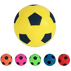 Balón de fútbol, espuma, tamaño 5, Color amarillo 4 Balón de fútbol, espuma, tamaño 5, Color amarillo