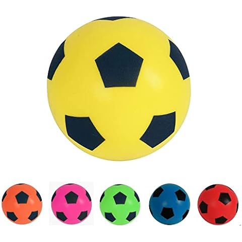 Balón de fútbol de espuma tamaño 5 amarillo HTI Cover