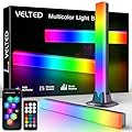 VELTED RGB Light Bar, Smart Music Sync RGB IC LED Lights Bars, USB Powered Ambient Lighting, Remote Control Color Changing Gaming TV Backlight, for PC Room Monitor Desk
