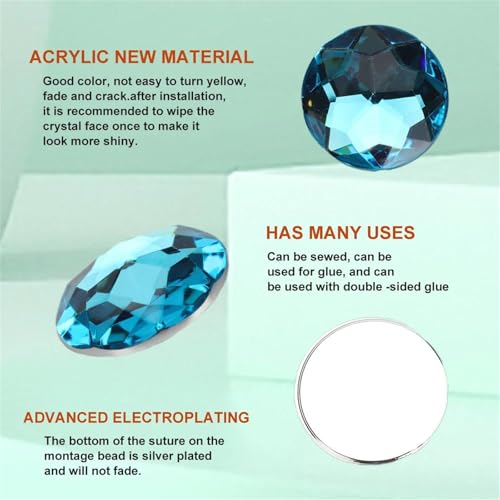 Pierres de cristal strass rouges ronds Vogrtcc effet diamant