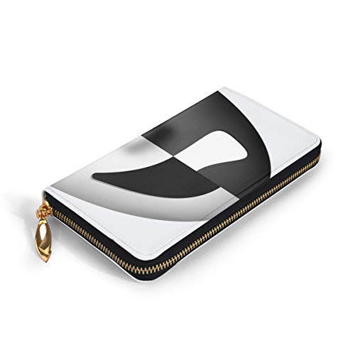 Preisvergleich Produktbild JHGFG Comedy Tragedy Drama Theatre Masken Womans Mans Echtes Leder Geldbörse