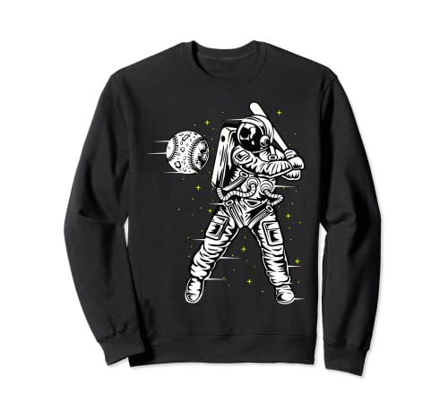 Vintage Retro Baseball Astronaut Boys Men's Space Baseball Sudadera