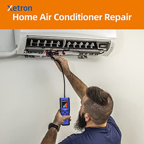 Xetron[Flagship] Infrared Refrigerant Leak Detector A2L Compatible [R1234Yf R134A R410A R22], Hvac Anti-Interference 10-Yr. Sensor Automotive Ac Mute Rechargeable Freon Sniffer With An Extended 12Inch #TOP7