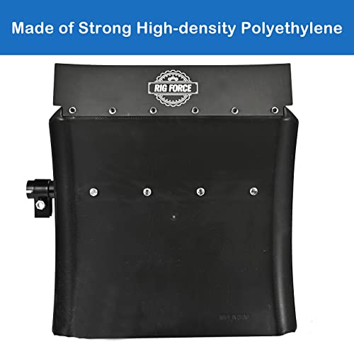 BHTOP Quarter Fenders for Semi Truck, 24" x 24" Black Poly, Tube Bracket and Mounting Hardware Included, Right Left, Plastic Quarter Fender Kit Set by BHTOP - Image 5