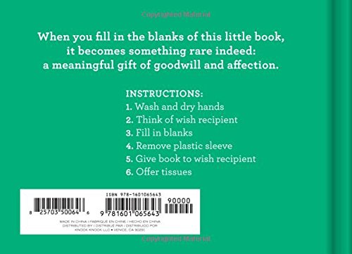 Image of Knock Knock What I Wish for You Fill in the Love Journal (Fill-in-the-Blank Journal)