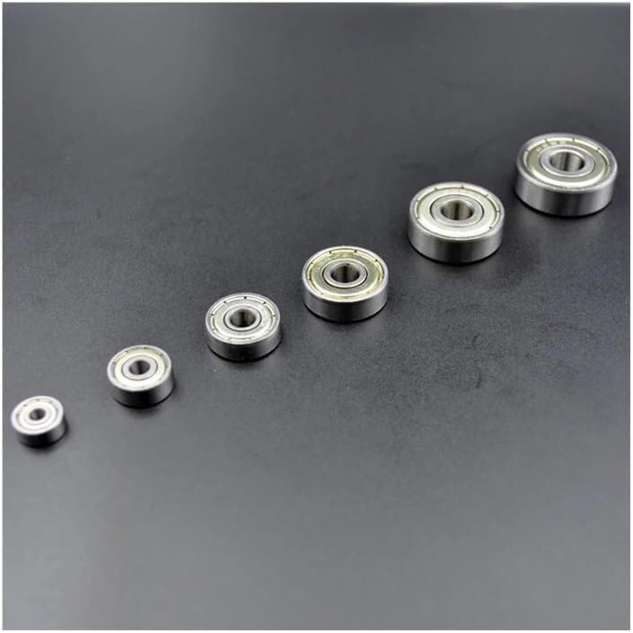 Bearings, 10pcs Ball Bearings 683ZZ 684ZZ 685ZZ 687ZZ 688ZZ Deep Groove Miniature Bearings For Skateboard Scooter 3D Printers Bearings (687ZZ 7x14x5mm),High Hardness and Toughness(683ZZ 3x7x3mm)