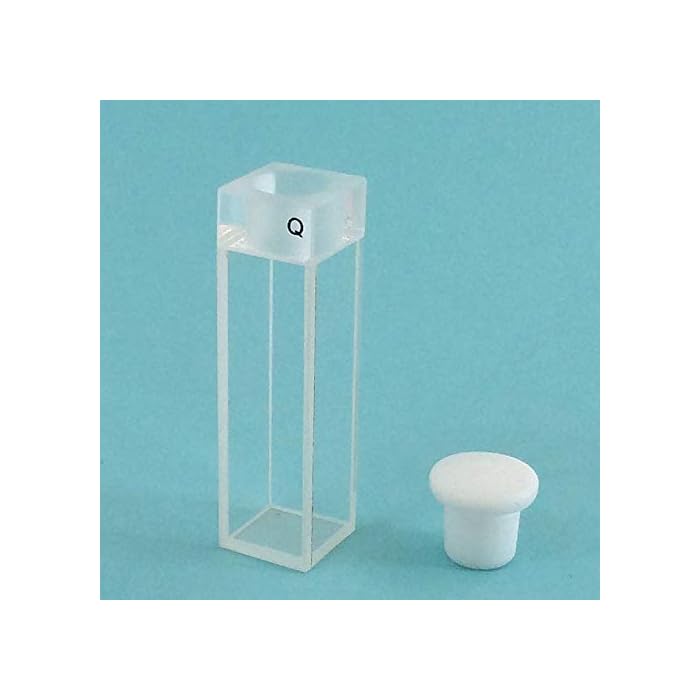 Buy LAB4US Quartz Fluorescence Cuvette Cells with Stopper Top (Set of 2
