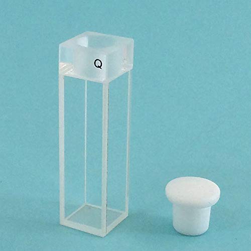 Buy LAB4US Quartz Fluorescence Cuvette Cells with Stopper Top (Set of 2