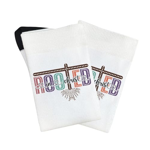 rooted in christs half calf sock for daughter