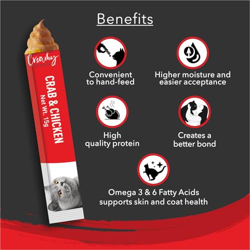 Image of Kitty YUMS Kitten & Adult Creamy Lickable Cat Treats 360g (15g x 24 Pieces) | Rich in Protein | Taurine for Heart & Vision | Ideal for Training and Bonding | Promotes Hydration