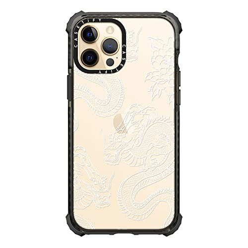 Casetify Ultra Impact Case For Iphone 12 Pro Max - Dragons - Clear Black #TOP4