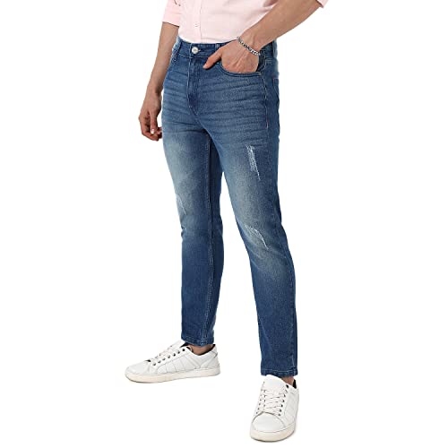 Image of Campus Sutra Men's Regular Fit Mid Rise Jeans