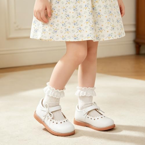 Image of GINFIVE Toddler Girls Mary Jane School Oxford Dress Flat Shoes for Wedding