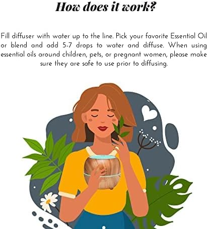 Art Naturals Essential Oil Diffuser and Top 8 Essential Oil Set