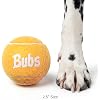 BubS Premium Durable Squeaker Balls for Dogs & Cats 3-Pack (2.5 inch) Tennis Ball Style, Bouncy, Interactive, Safe & Long Lasting Fetch Pet Toys for Endless Fun (Large)