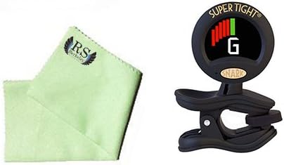 Trumpet Tuner Pack - Snark ST-8 Super Tight All Instrument Tuner Includes Bonus RS Berkeley Trumpet Cleaning Cloth