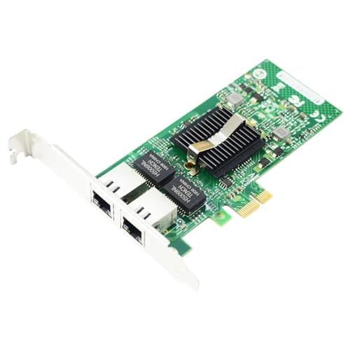 82575-T2 PCI-Ex1 Adaptador de Red Gigabit con Doble Puerto RJ45 para tarjeta LAN de red con chip 82575, similar a E1G42ET miniatura 1