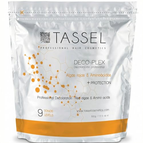 Polvo Decolorante Profesional con Plex 500 g | Alta Aclaración Hasta 9 Tonos, Protección Anti-Rotura y Menor Daño Capilar | Ideal para Mechas, Balayage, Decoloración y Rubios Platino