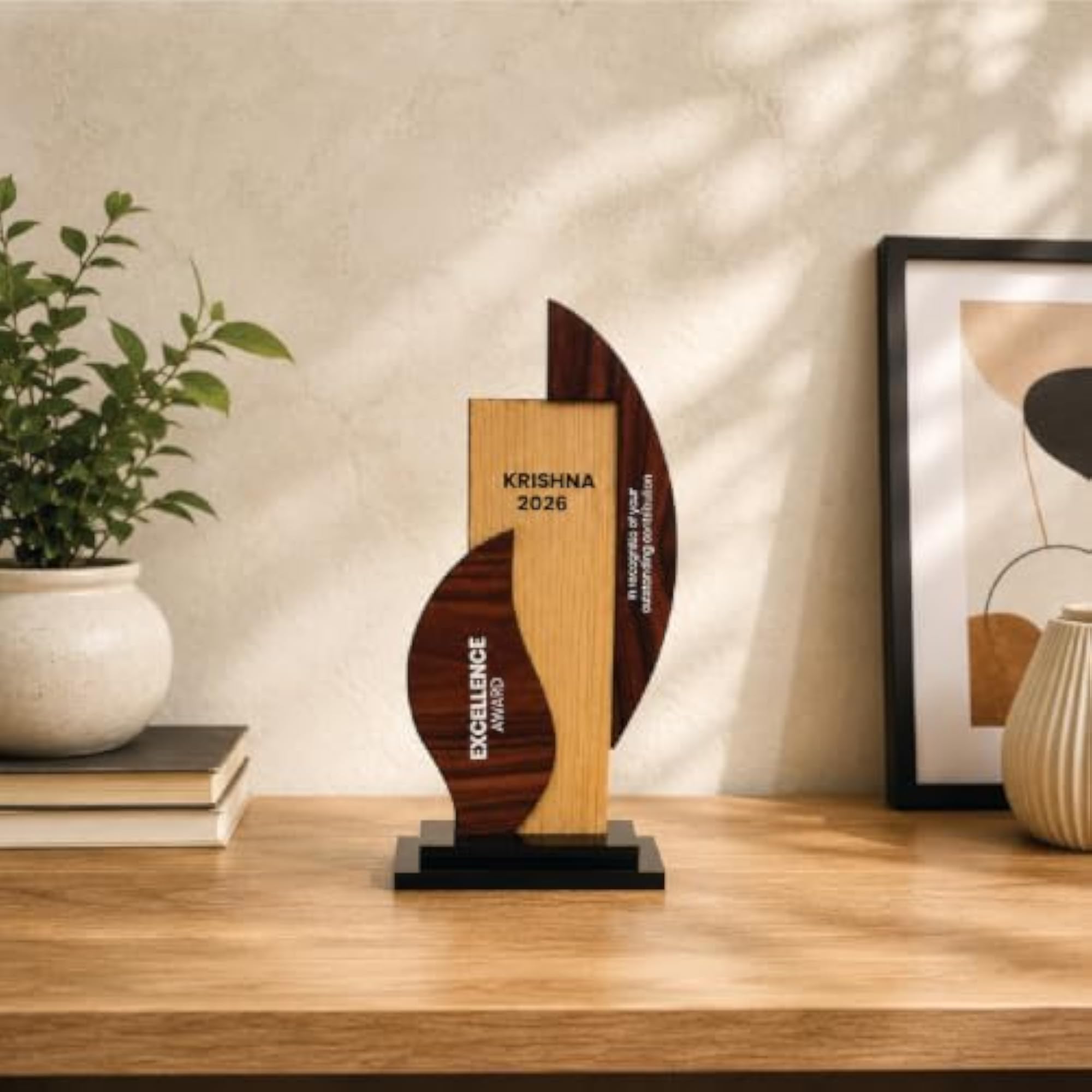 Personalised Award Trophy, Acrylic Corporate Gift