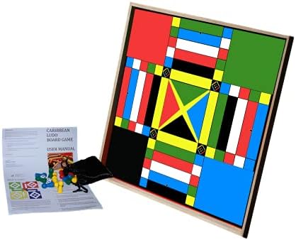 Jamaican Ludo Original Edition v2.0 | 24in x 24in Board Game | Family Game Night Activity | Fun Easy Multi-Player Entertainment for Kids, Teens, Adults and Elderly | (Ludi/Ludy/Loodi/Loody/Loodie)