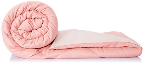 Amazon Brand – Solimo Microfibre Reversible Comforter, Double (Coral Pink & Champagne Pink, 200 GSM) For Rs. 1579 @ 38 %