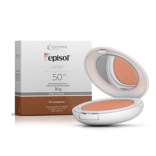 Protetor Solar Episol Color Pele Morena Fps 50 Pó Compacto 10G