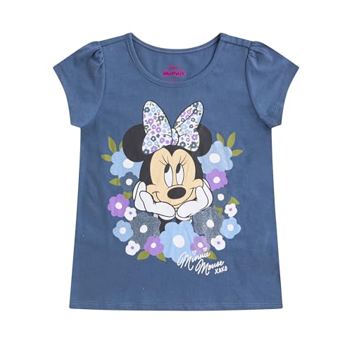 Image of Disney Minnie Mouse Girls Legging Pants and Short Sleeve T-Shirt 2 Piece Set for Little Kids