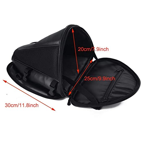 Bolsa trasera para asiento de motocicleta, bolsa deportiva impermeable para asiento trasero, bolsa de cola para moto, mochila para moto, bolsa de tanque expandible para asiento miniatura 2