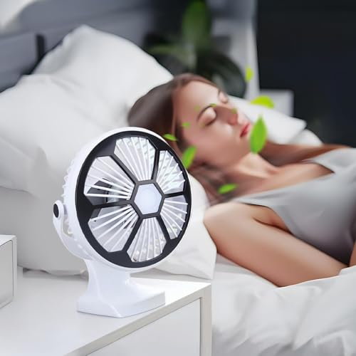 Ventilador de clip portátil para oficina y hogar con batería de 4000 mAh duradera 5