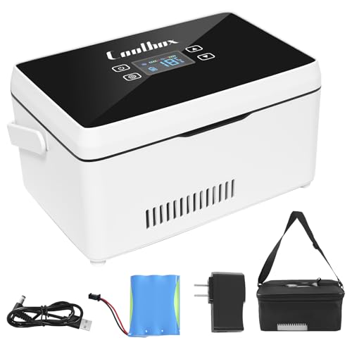 Electric Insulin Cooler Travel Case Box, Insulin Fridge Portable Insulin Refrigerator, Diabetic Travel Case, TSA Approved Battery Powered, 32℉-64℉Temperature Control LCD Display