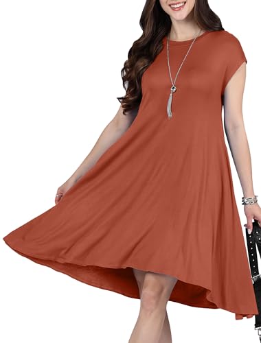 Image of KOH KOH Womens 2026 Short Cap Sleeve Casual Summer Comfy Flowy Mini Dress
