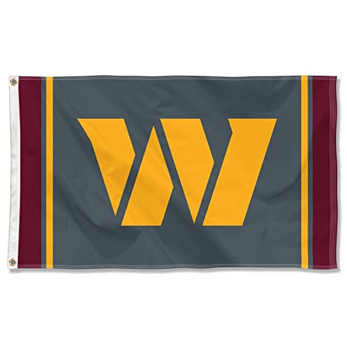 Washington Commanders Blackout Sideline Flag Outdoor Indoor 3x5 Foot Banner