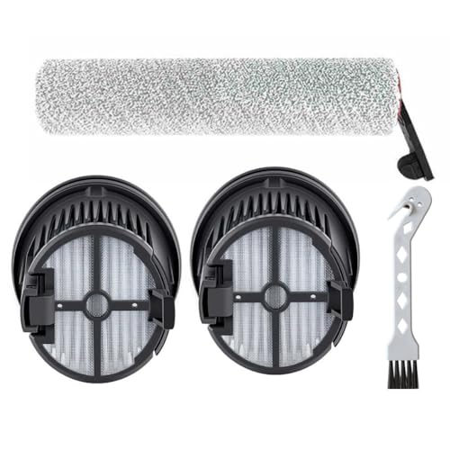 Image of CashMuch Roller Brush and Filters for Mova K20/K20 Pro/K30/K30 for MIX Wet Dry Vacuum Cleaner Replacement Parts, 1 Set with Cleaning Brush
