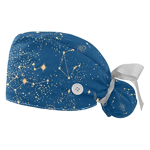 Chapeaux bouffants d'espace JDEZ lot de 2 casquettes de travail